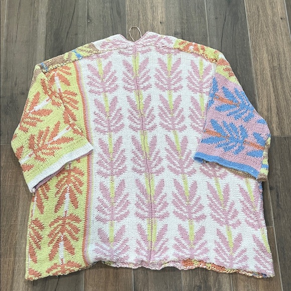 NEW FREE PEOPLE Mallorca Oversized Long Sleeve Cardigan Size Large - Picture 6 of 8